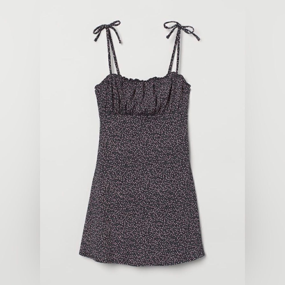 H&M Divided Bow-Detail Jersey Dress || size Medium